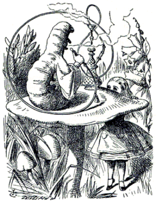 Alice and the Caterpillar